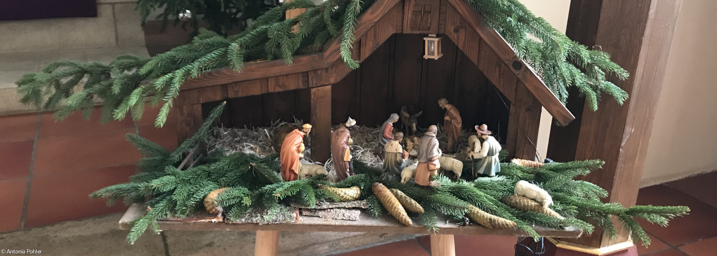 Weihnachtliche Krippe